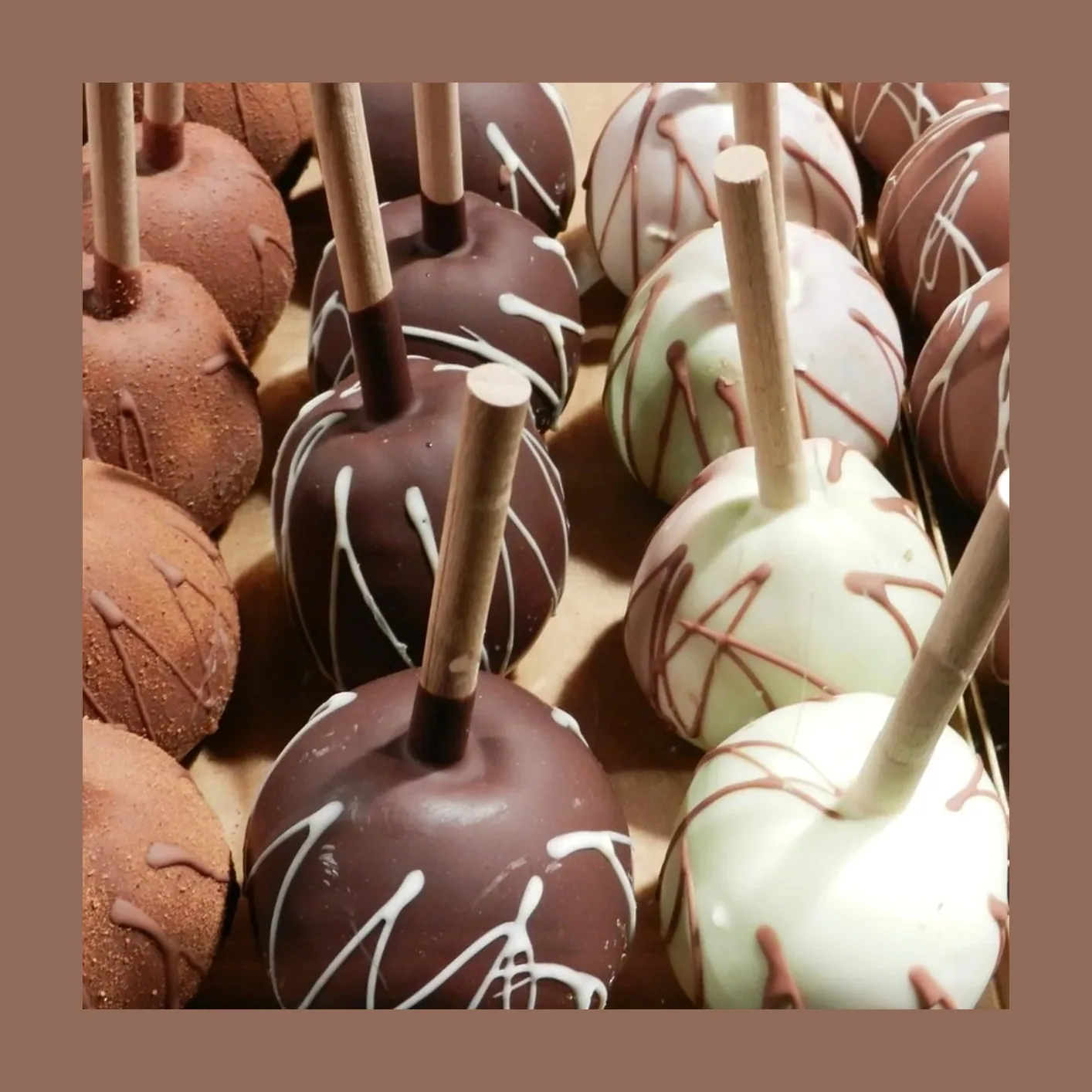 Cake pops de chocolate